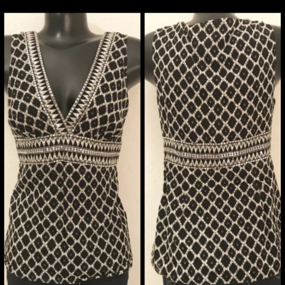 BCBG Soft Cotton/Silk Tank Top
